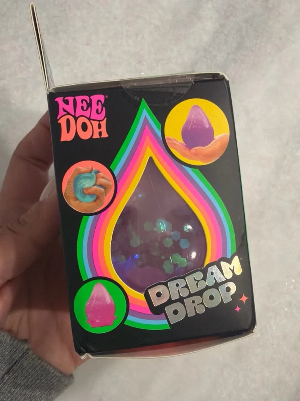 Needoh Dream Drop Purple Sensory Stress Ball